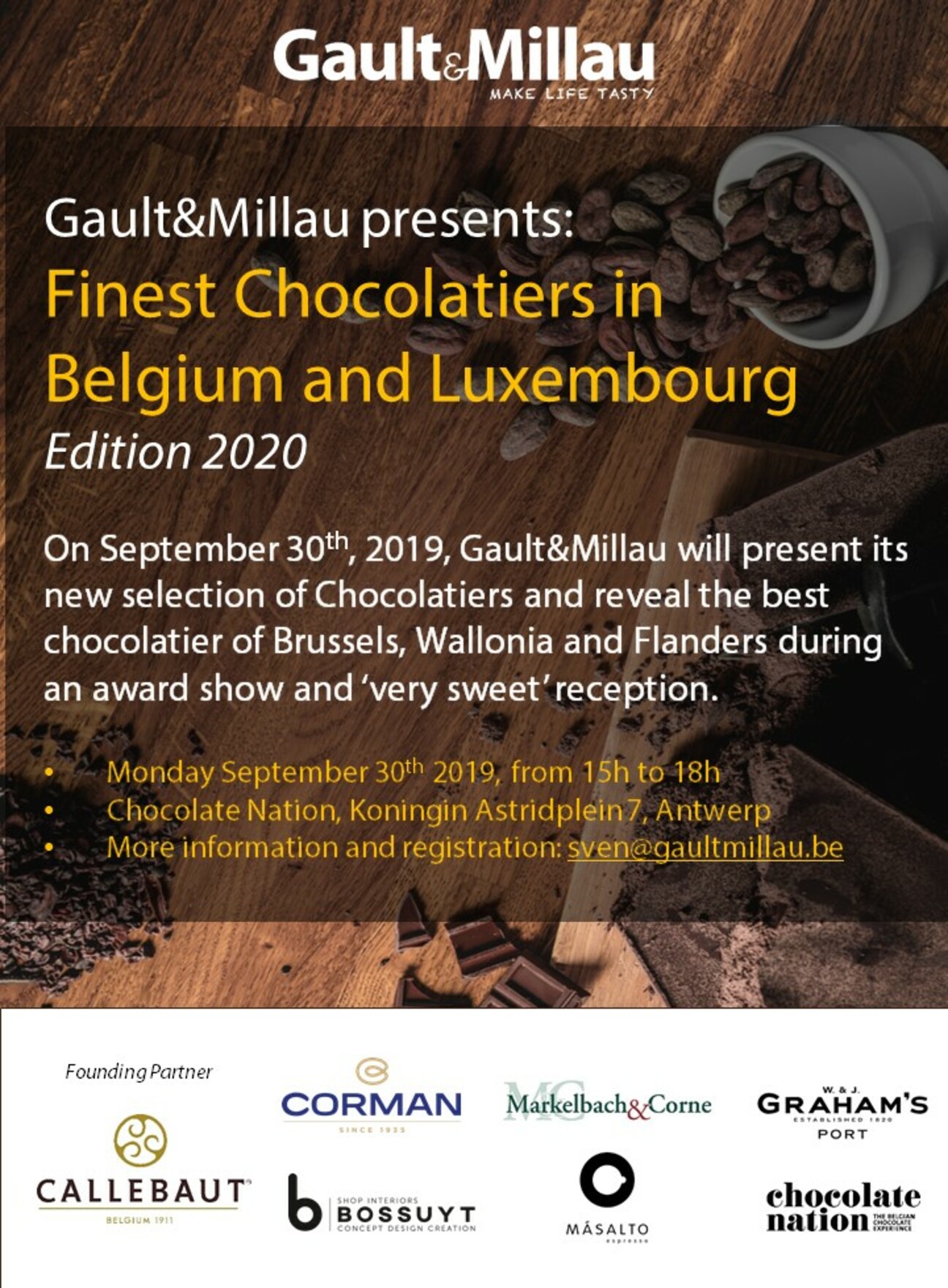 Lancement Guide Finest Chocolatiers in Belgium and Luxembourg